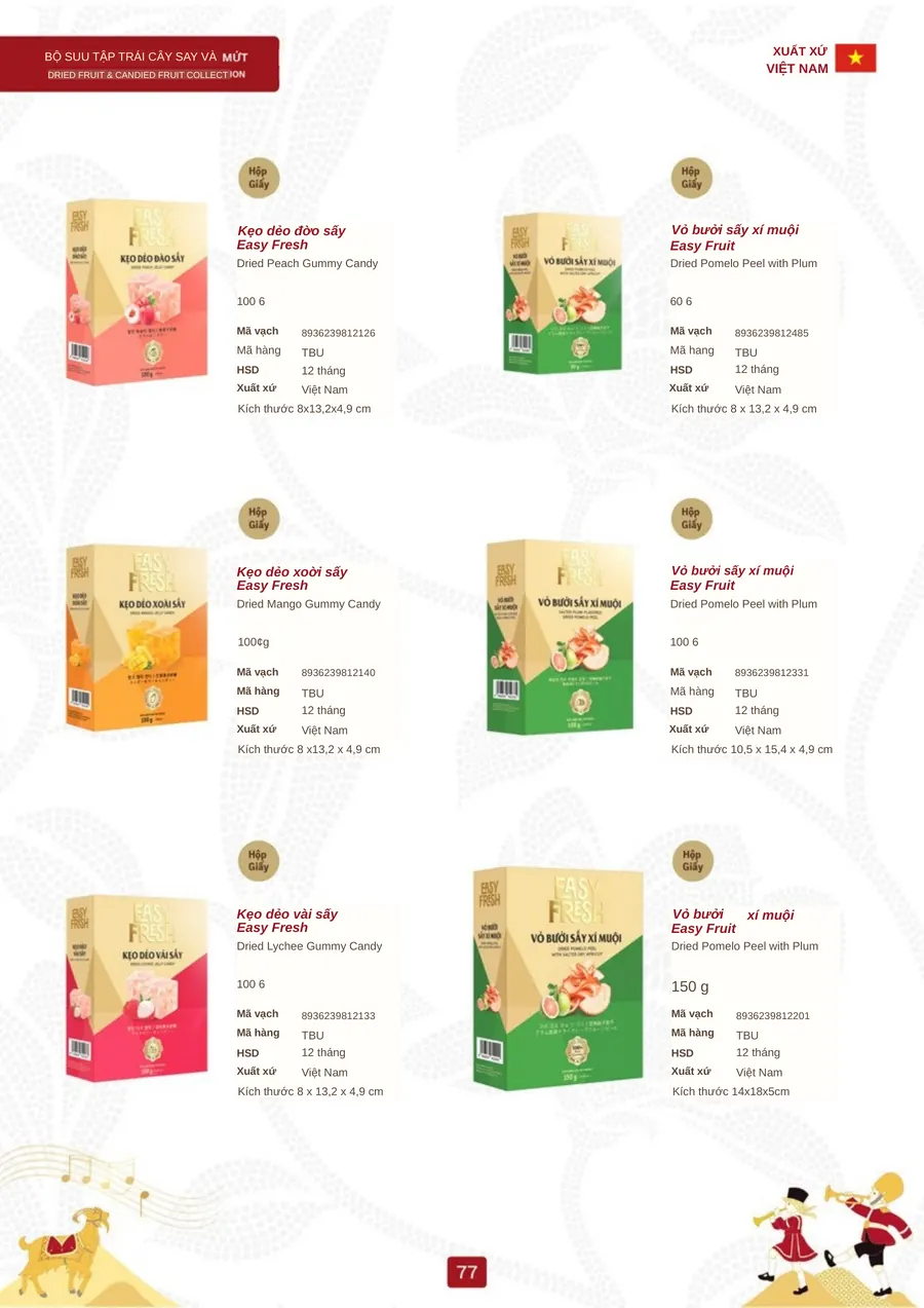 Trang 77 – Trái cây sấy & mứt Tết