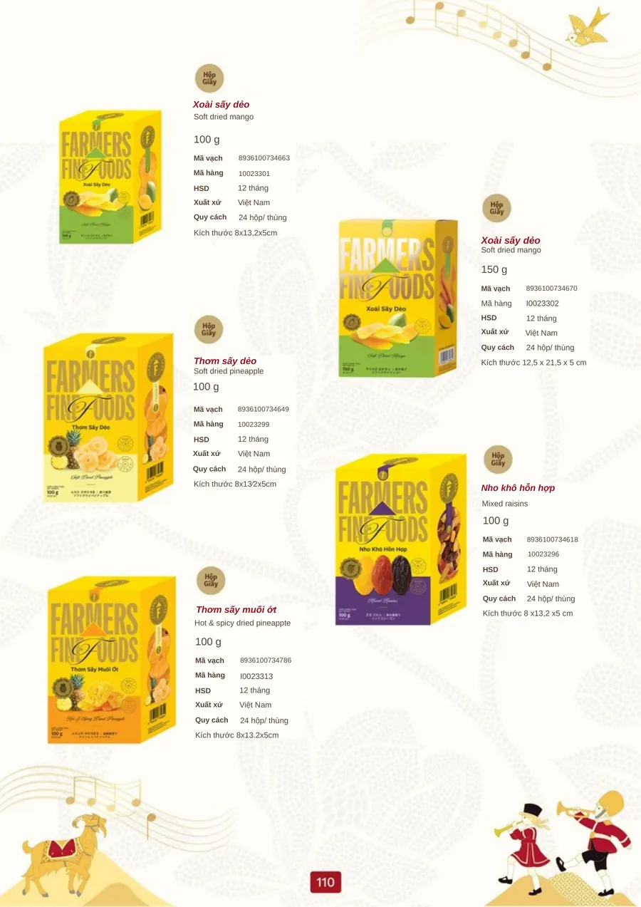 Trang 110 – FFF · Trái cây sấy